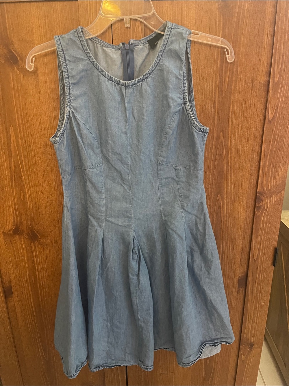 Sleeveless Blue Denim Dress